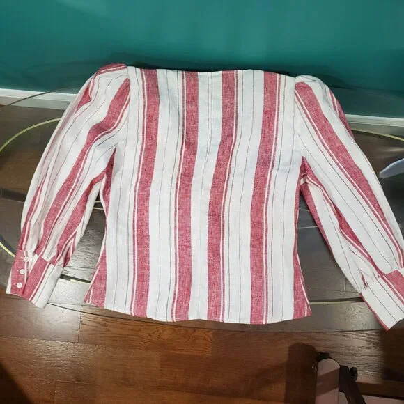 EUC Reformation Finnegan Linen Blouse // Size 12 - Picture 14 of 14